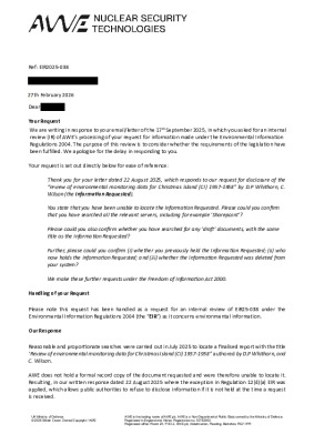FOI Request – EIR2025-038 – Environmental monitoring on Christmas Island
