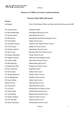 113 LLC Meeting Minutes – April 2026